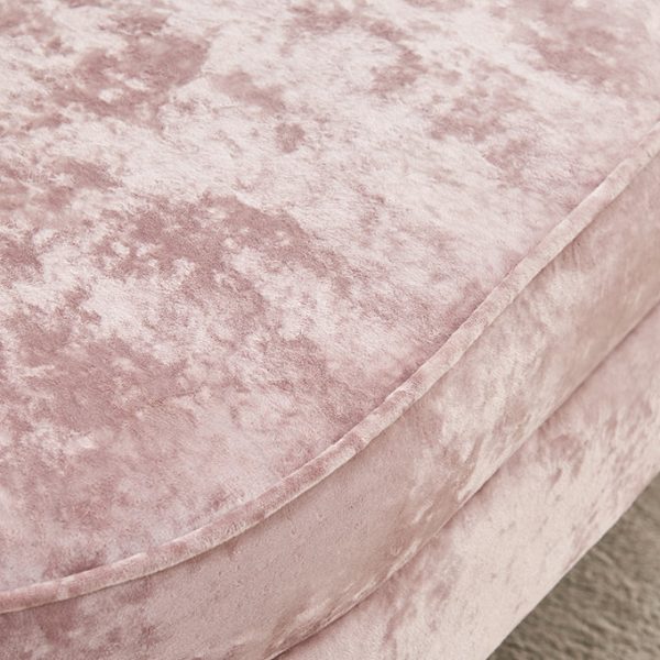 Contemporary Scandinavian Velvet Wood Sponge Metal Round Oval Petal Sofa Backrest Armrest For Living Room - Image 11