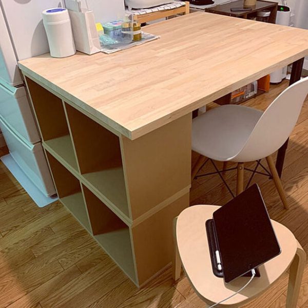 Contemporary Scandinavian Wood Triangle Low Stool Stackable For Dining Room - Image 26