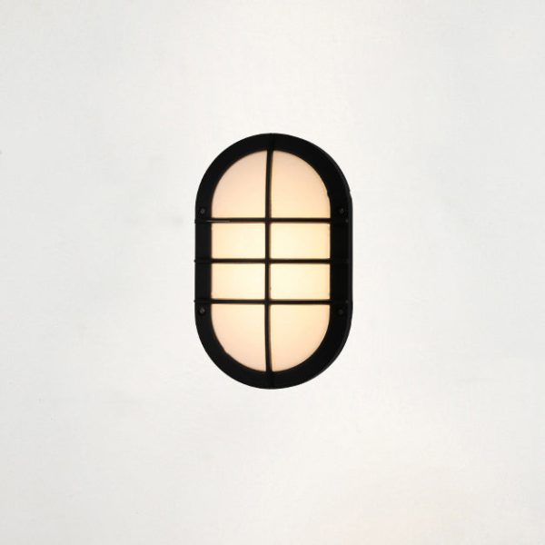 Modern Minimalist Aluminum & PC Oval LED Outdoor Wall Light, Waterproof For Patio & Balcony - Image 12