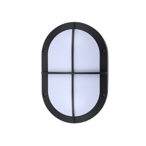 Modern Minimalist Aluminum & PC Oval LED Outdoor Wall Light, Waterproof For Patio & Balcony - Image 13