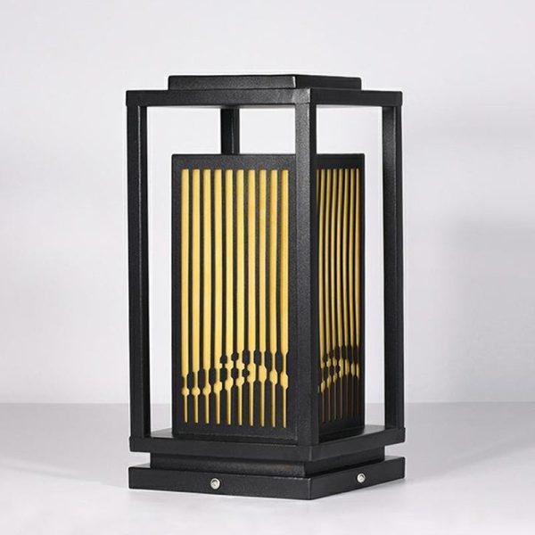 Modern Minimalist Stainless Steel & Resin Rectangular 1-Light Outdoor Light For Garden - Image 14