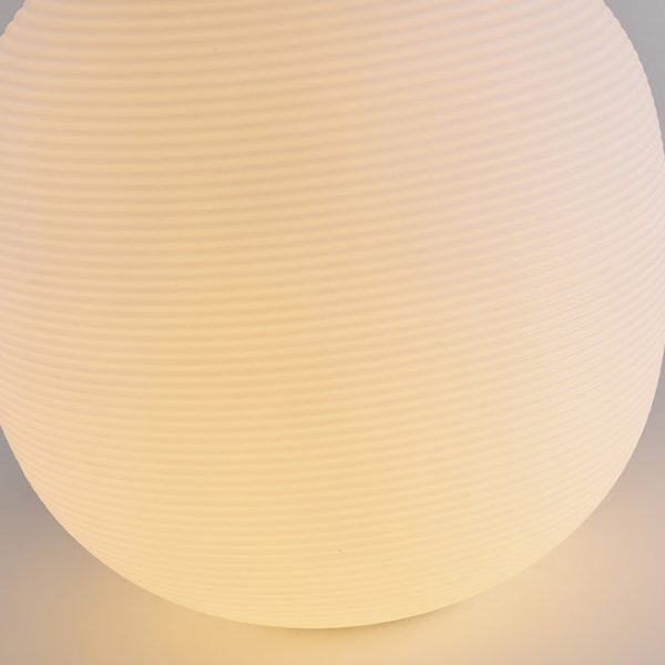 Modern Minimalist PE Oval LED Solar & Waterproof Outdoor Light For Garden & Patio - Image 7