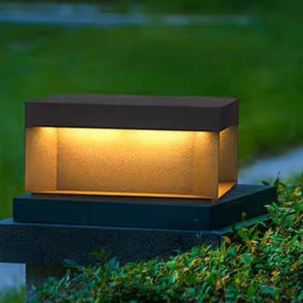 Modern Minimalist Stainless Steel Square LED Outdoor Light With Solar & Waterproof Features For Garden, Patio, Gate - Image 17