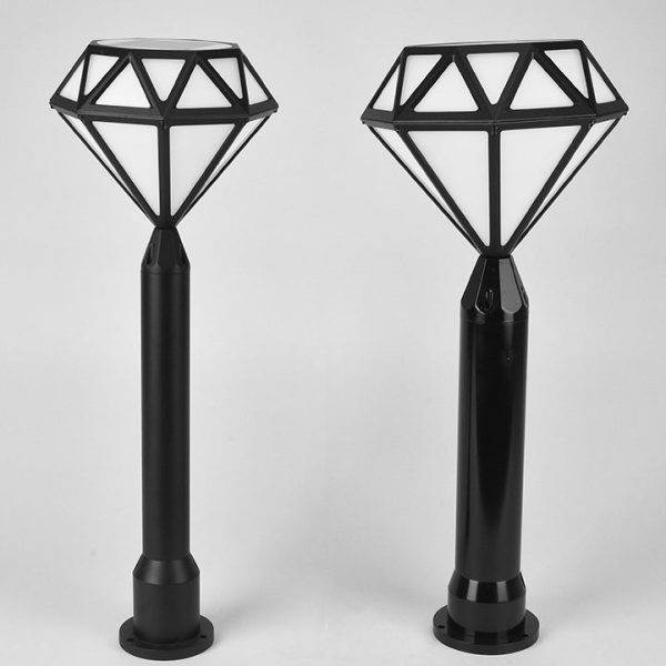 Contemporary Creative Solar Waterproof Aluminum & PC Diamond LED Outdoor Light Landscape Lighting For Garden & Outdoor Patio - Image 4