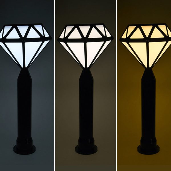 Contemporary Creative Solar Waterproof Aluminum & PC Diamond LED Outdoor Light Landscape Lighting For Garden & Outdoor Patio - Image 14