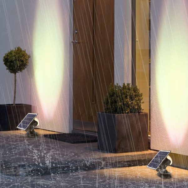 Modern Simplicity Solar Waterproof Aluminum Crystal Camera-Shaped LED Outdoor Light Ambient Spotlight For Garden And Outdoor Patio - Image 3