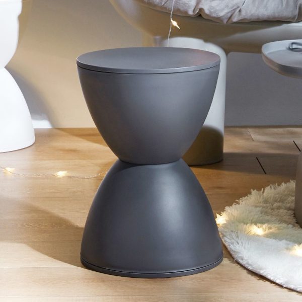 Modern Minimalist PP Round Hourglass Shaped Thicken Low Stool For Living Room - Image 15