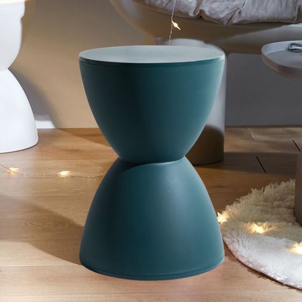 Modern Minimalist PP Round Hourglass Shaped Thicken Low Stool For Living Room - Image 10