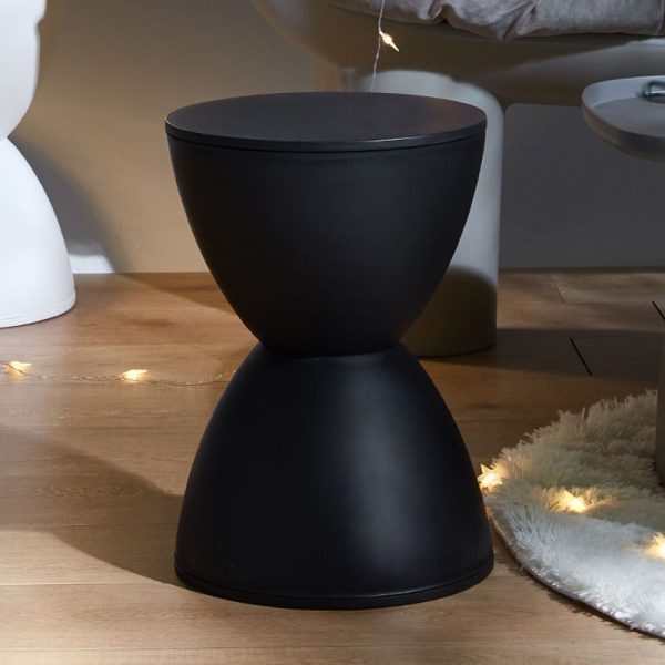 Modern Minimalist PP Round Hourglass Shaped Thicken Low Stool For Living Room