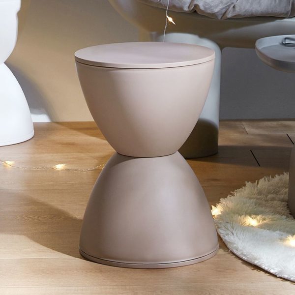 Modern Minimalist PP Round Hourglass Shaped Thicken Low Stool For Living Room - Image 13