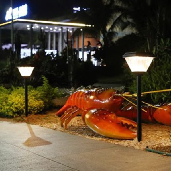 Modern Minimalist Square Cone Cylinder ABS PC LED Ground Plug Outdoor Light For Garden - Image 17