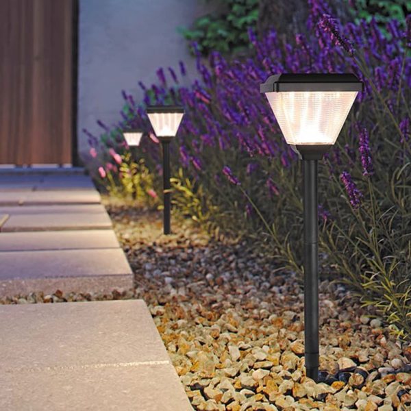 Modern Minimalist Square Cone Cylinder ABS PC LED Ground Plug Outdoor Light For Garden - Image 13