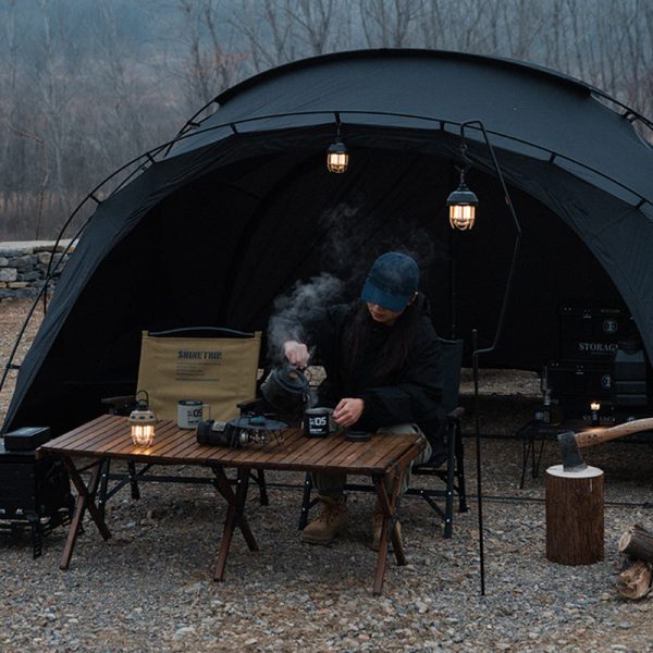 Contemporary Creative Round Nut Aluminum Carbon Steel ABS LED Outdoor Light For Garden - Image 12