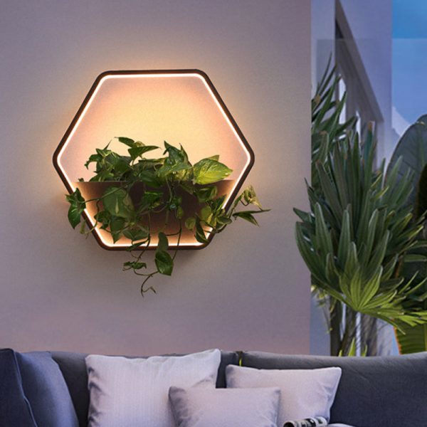 Contemporary Scandinavian Waterproof Round Hexagonal Semicircular Trapezoidal Stainless Steel Aluminum LED Outdoor Wall Sconce Lamp For Garden - Image 2