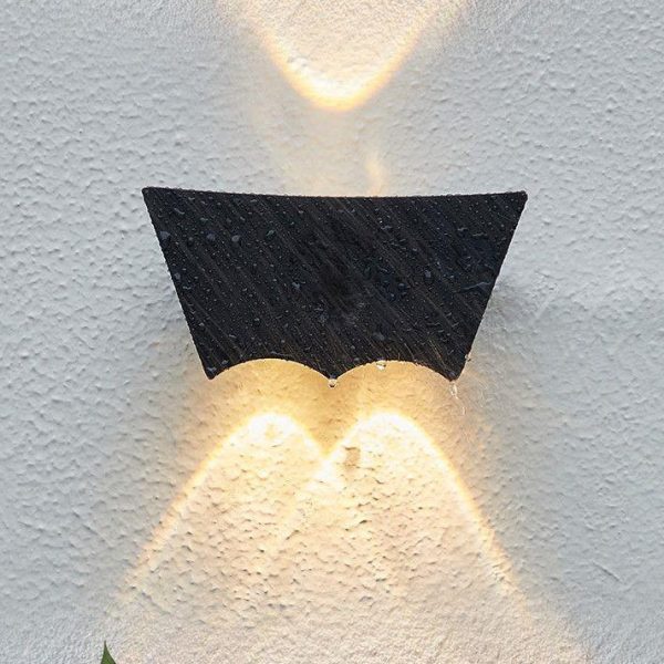 Modern Minimalist Waterproof Trapezoidal Semicircle Die-Cast Aluminum LED Outdoor Wall Sconce Lamp For Garden - Image 7
