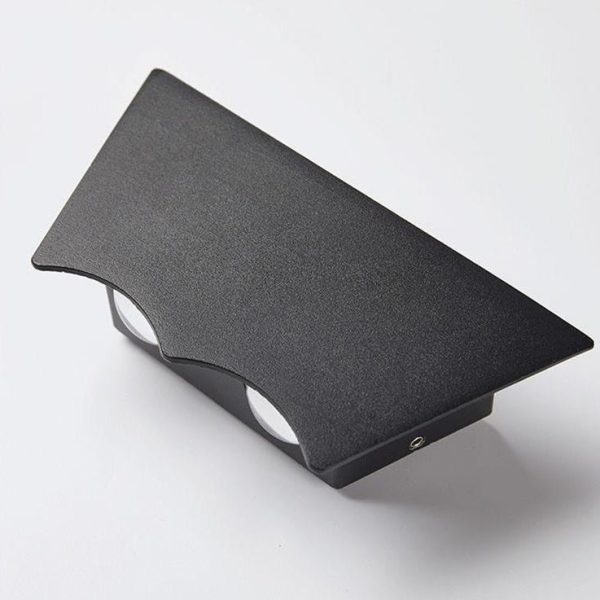 Modern Minimalist Waterproof Trapezoidal Semicircle Die-Cast Aluminum LED Outdoor Wall Sconce Lamp For Garden - Image 5