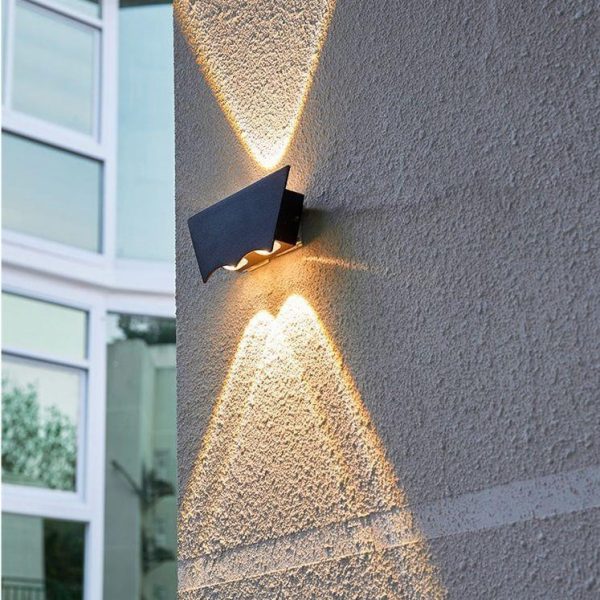 Modern Minimalist Waterproof Trapezoidal Semicircle Die-Cast Aluminum LED Outdoor Wall Sconce Lamp For Garden - Image 11