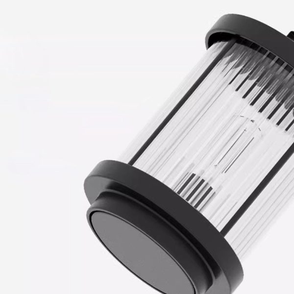 Modern Minimalist Solar Waterproof Cylinder Aluminum Iron Glass 1-Light Outdoor Landscape For Outdoor Patio - Image 9