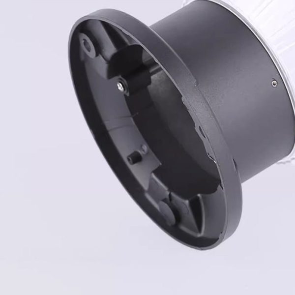 Contemporary Industrial Solar Aluminum PC Round 1-Light Outdoor Post Light For Garden - Image 10