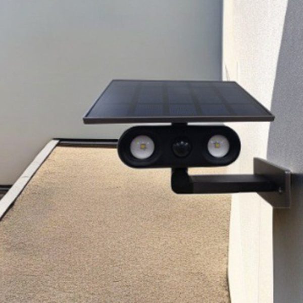 Contemporary Industrial Aluminum ABS Human Body Induction LED Solar Outdoor Wall Sconce Lamp For Garden - Image 11