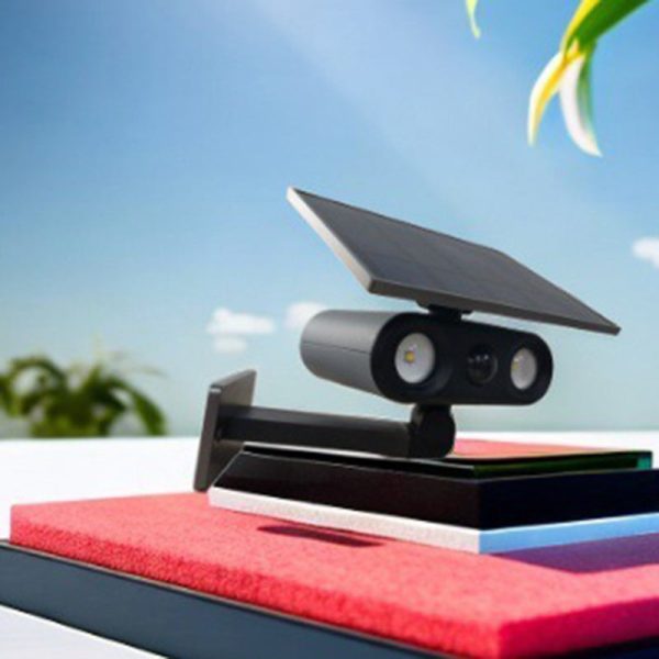 Contemporary Industrial Aluminum ABS Human Body Induction LED Solar Outdoor Wall Sconce Lamp For Garden - Image 7