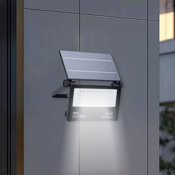 Contemporary Industrial Aluminum Glass Radar Human Body Sensing LED Solar Outdoor Wall Sconce Lamp For Garden - Image 3