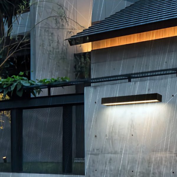 Modern Simplicity Aluminum Long Strip LED Waterproof Wall Sconce Lamp For Outdoor Patio - Image 9