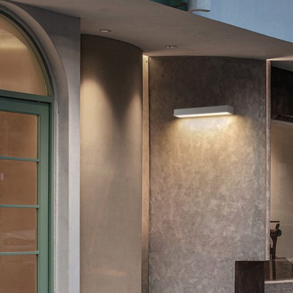 Modern Simplicity Aluminum Long Strip LED Waterproof Wall Sconce Lamp For Outdoor Patio