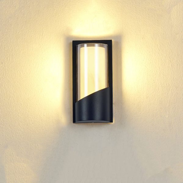 Contemporary Industrial Aluminum Acrylic LED Waterproof Outdoor Wall Sconce Lamp For Garden - Image 11