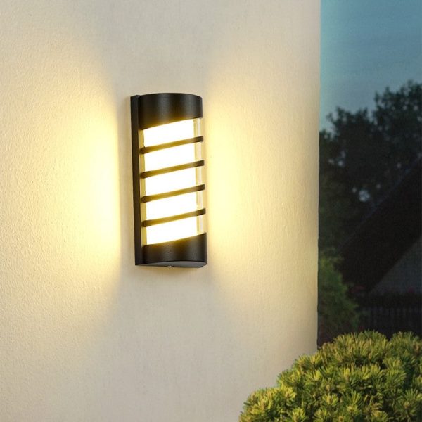 Contemporary Industrial Aluminum Acrylic LED Waterproof Outdoor Wall Sconce Lamp For Garden - Image 2