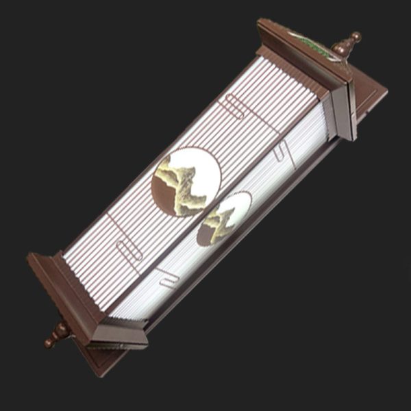 Traditional Chinese Aluminum Glass Rectangular LED Solar Waterproof Outdoor Wall Sconce Lamp For Garden - Image 7