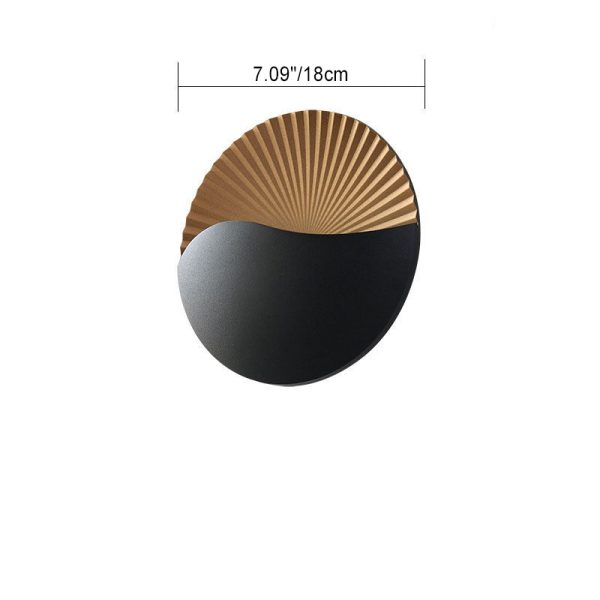 Modern Simplicity Aluminum PC Round LED Outdoor Wall Sconce Lamp For Garden - Image 4