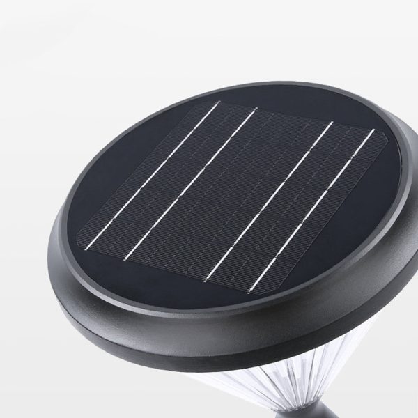 Modern Simplicity Conical Aluminum PC LED Solar Waterproof Wall Sconce Lamp For Outdoor Patio - Image 5
