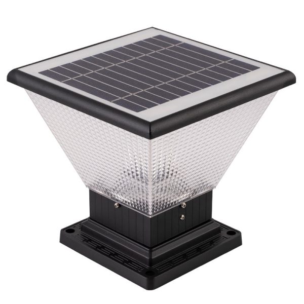 Contemporary Industrial Aluminum Acrylic Round Waterproof LED Outdoor Post Light For Garden - Image 19