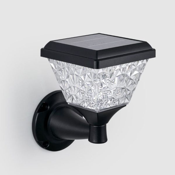 Contemporary Simplicity Solar Square PC Shade LED Outdoor Waterproof Wall Sconce Lamp For Garden - Image 19