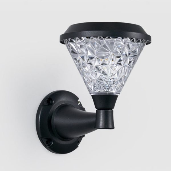 Contemporary Simplicity Solar Square PC Shade LED Outdoor Waterproof Wall Sconce Lamp For Garden - Image 20