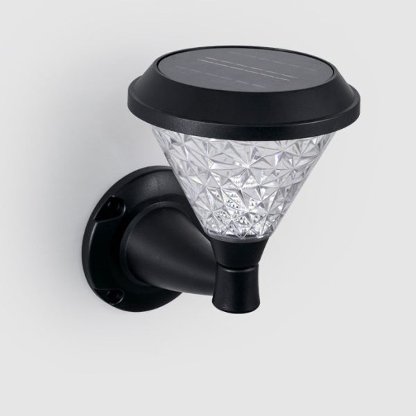 Contemporary Simplicity Solar Square PC Shade LED Outdoor Waterproof Wall Sconce Lamp For Garden - Image 21