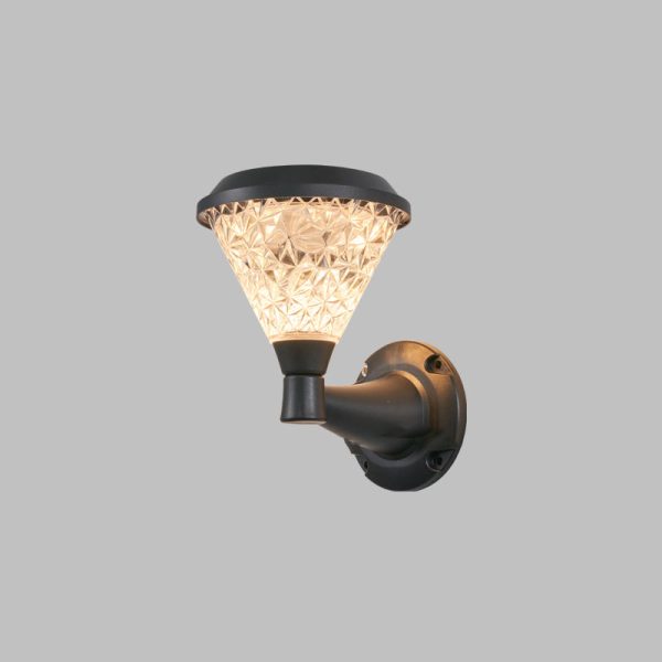 Contemporary Simplicity Solar Square PC Shade LED Outdoor Waterproof Wall Sconce Lamp For Garden - Image 16