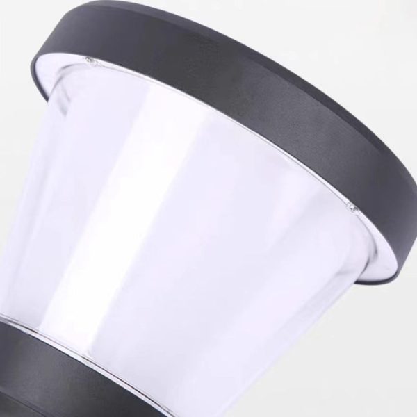 Contemporary Simplicity Aluminum PC Arc Arm LED Outdoor Wall Sconce Lamp For Garden - Image 6