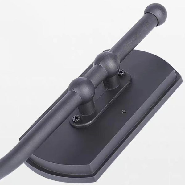 Contemporary Simplicity Aluminum PC Arc Arm LED Outdoor Wall Sconce Lamp For Garden - Image 9