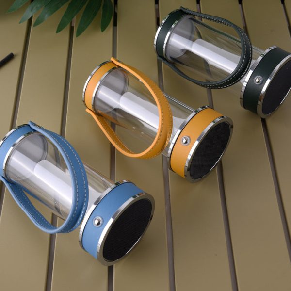 Modern Simplicity Waterproof Aluminum Cylinder Leather Portable LED Outdoor Camping Light For Garden - Image 8