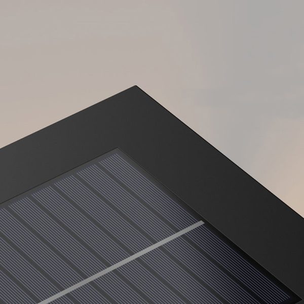 Modern Art Deco Solar Waterproof Square Orb PE Stainless Steel LED Outdoor Light For Outdoor - Image 11