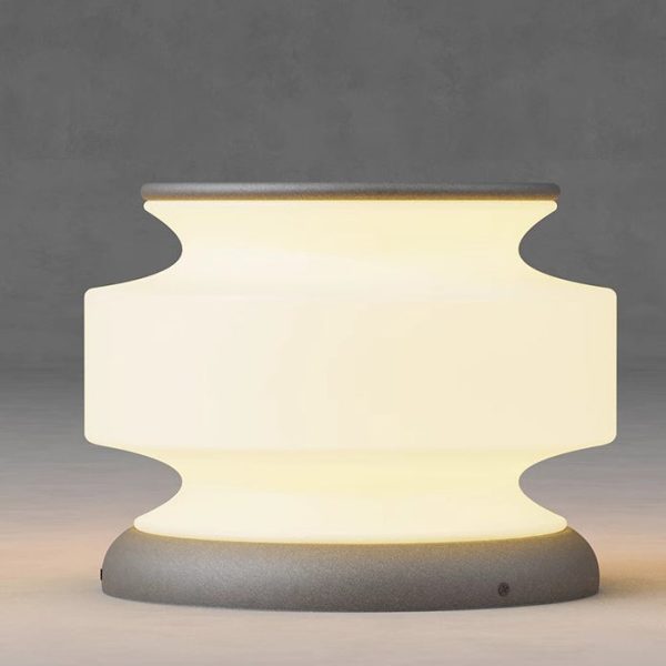 Modern Minimalist Solar Waterproof Cylinder Stainless Steel Plastic LED Outdoor Light For Patio - Image 9
