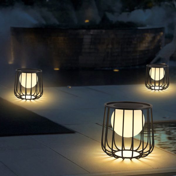 Modern Simplicity Openwork Round Orb Solar PE Stainless Steel LED Outdoor Landscape For Outdoor Patio - Image 10
