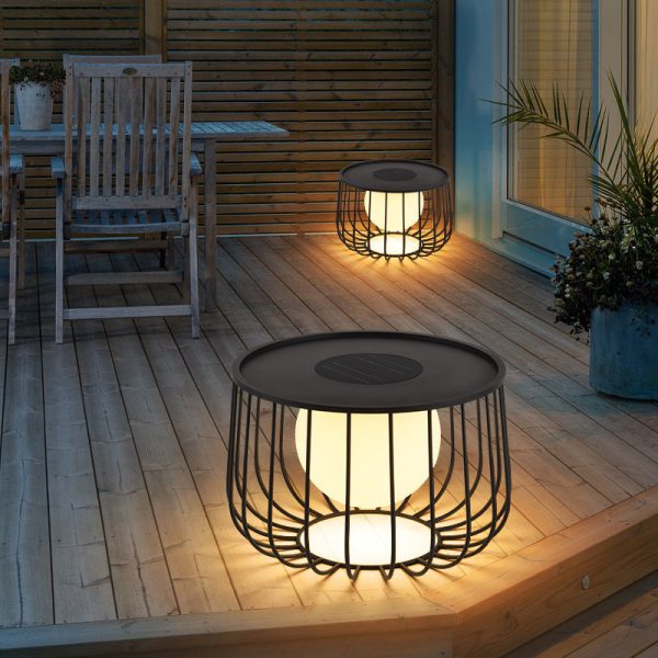 Modern Simplicity Openwork Round Orb Solar PE Stainless Steel LED Outdoor Landscape For Outdoor Patio - Image 13