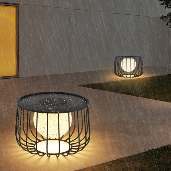 Modern Simplicity Openwork Round Orb Solar PE Stainless Steel LED Outdoor Landscape For Outdoor Patio - Image 3