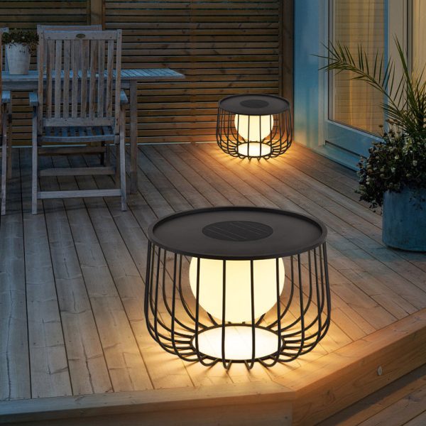 Modern Simplicity Openwork Round Orb Solar PE Stainless Steel LED Outdoor Landscape For Outdoor Patio - Image 2