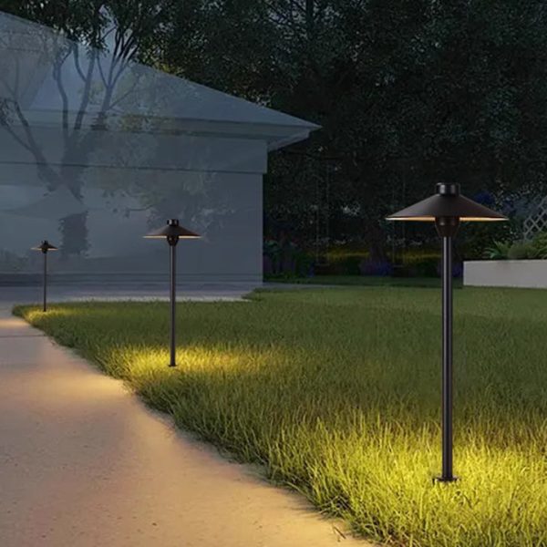 Modern Simplicity Waterproof Aluminum PC Umbrella Conic LED Landscape Lighting Outdoor Light For Garden - Image 22