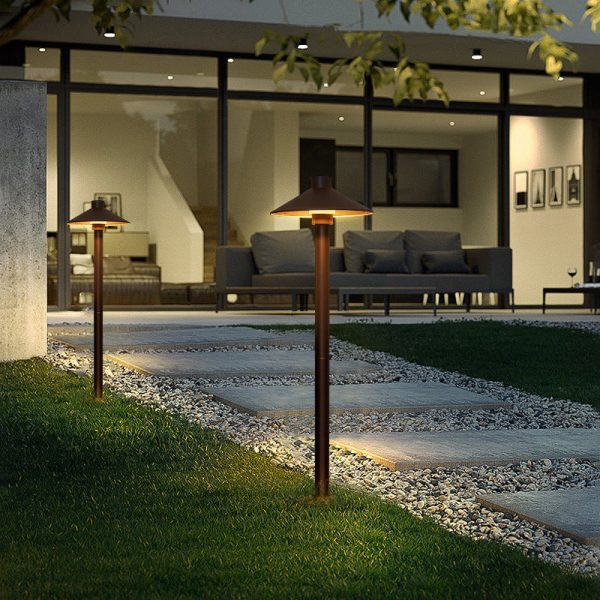 Modern Simplicity Waterproof Aluminum PC Umbrella Conic LED Landscape Lighting Outdoor Light For Garden - Image 15