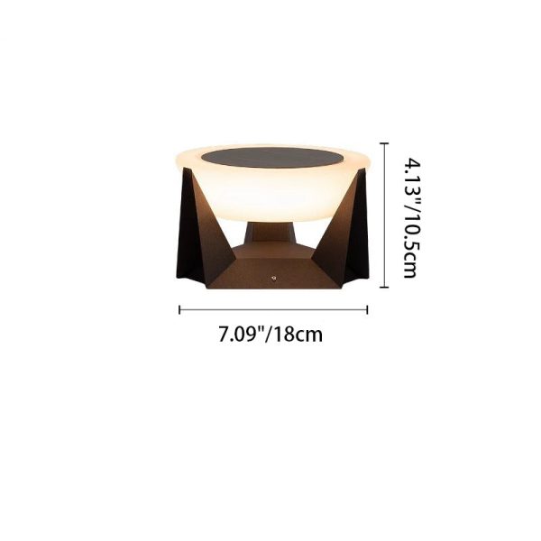 Modern Simplicity Solar Waterproof Stainless Steel PC Round LED Landscape Lighting Outdoor Light For Outdoor Patio - Image 6